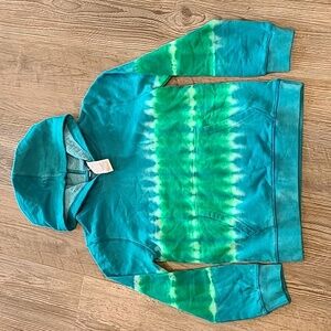 Lands' End  Fleece Hooded Sweatshirt Size Largr 10/12